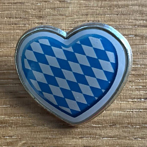 Herz pin bayern rauten - pin,