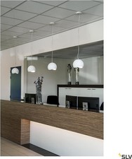 SLV 148040 Plastra PD-1 Pendelleuchte, GX53, Weiß, 22 x 22 x 19.3 cm