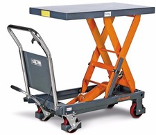 Fahrbarer Scheren-Hubtisch Unicraft FHT 500 mit hydraulischer Hebevorrichtung