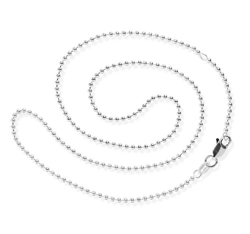 Kugelkette silber 45 - kugelkette, cm