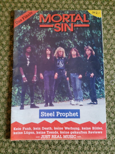 Mortal sin fanzine magazine - mortal,