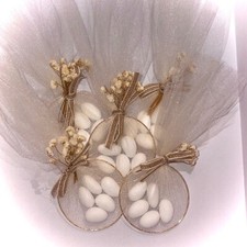 10x Handgefertigte Bonboniere – Gastgeschenk zur Hochzeit, Taufe, Kommunion usw.