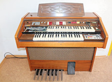 ELEKTRONISCHE ORGEL MIT PEDALERIE UND 2 MANUALEN FARFISA REPARATURBEDÜRFTIG