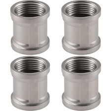 Edelstahl Rohrverbinder, 1/2