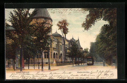 Ansichtskarte karlsruhe - ansichtskarte,