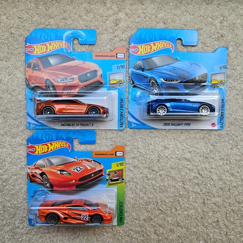 Hot wheels jaguar - hot, 3er-konvolut
