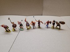 Elastolin 4cm Konvolut Wikinger 9 Figuren