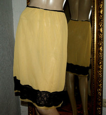 Vintage nylon unterrock gelb - nylon,