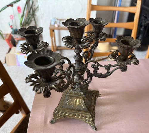 Alter antiker kandelaber aus - kandelaber,