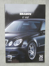 Brabus Mercedes Benz E V12 W211 Katalog catalogue ca.2002