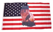 Flagge fahne usa wolf mit - /,