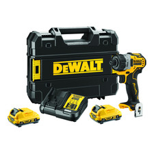 DEWALT Akku-Schrauber Werkzeug Set 12V 2Ah DCF601D2-QW Gürtelclip T-STAK Box
