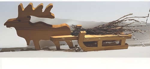 Xxl holz rentier - holz,