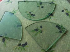 11 Glasregale schwebend  blaue Halterung edel und zeitlos ohne Makel