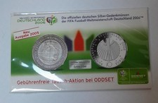 Off. Deutsche Silber-Gedenkprägung 10 Euro 2005 - FIFA Fussball - WM Deutschland