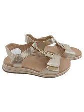 Ara Damen Sandalen High Soft Gr. 39 Gold Komfortable Sommerschuhe