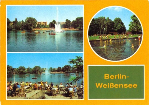 Berlin weißensee drei - ak,,