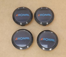 4x Nabenkappe Nabendeckel Ronal R8 Felgen 0352 0030025 89040 SCHWARZ
