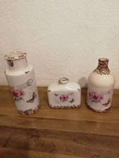 Keramik vasen rosendekor - keramik-vasen, 3-er