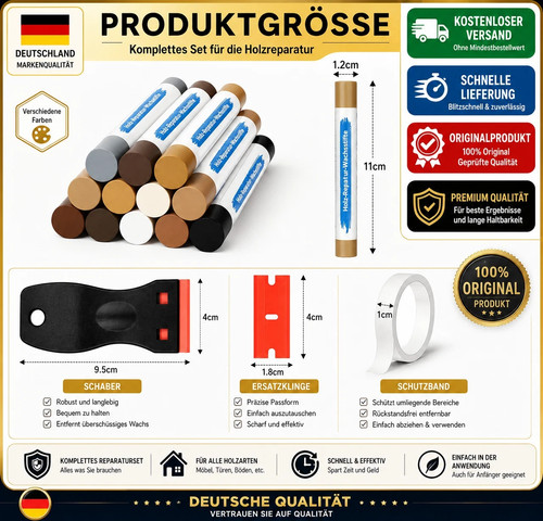 Hartwachs reparaturset - reparaturset, 12