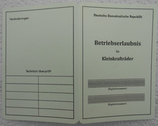 Betriebserlaubnis,  Schwalbe