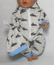 Kombi Puppenkleidung Spielanzug Winter Schlafanzug Overall Re born Baby 43cm-46