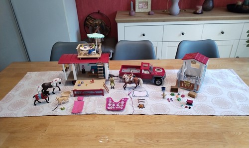 Schleich jeep wohnwagen - schleich,