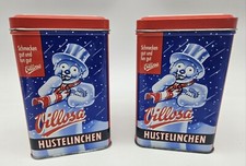 2x Blechdose Villosa Hustelinchen Bonbon Retro 150g Dose Schneemann 1998 ✅