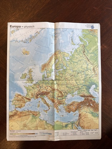 Physische wandkarte von - physische,
