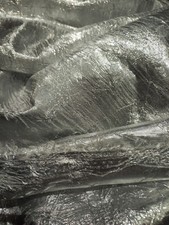 silberfarbener Dekostoff