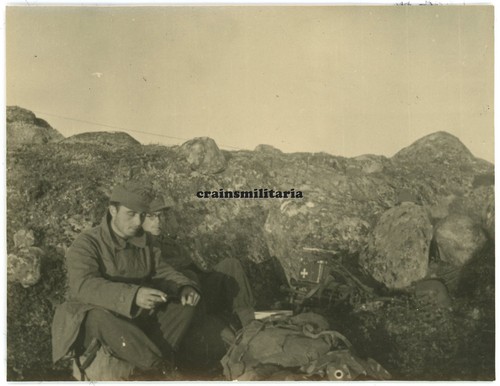 Orig foto gebirgsjäger mit - foto,