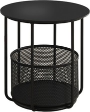 COUCH Couchtisch Zweiteiler runde Metalltischplatte mit einem Metallgestell 43cm