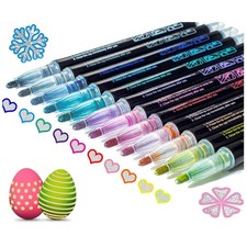 12 Farben Glitzerstifte Set -