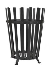 Feuerkorb aus Stahl – handgefertigt, römisches Design, 60 cm