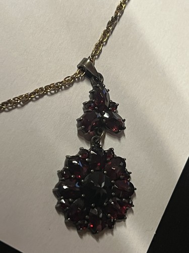 Granatschmuck collier silber - granatschmuck,,