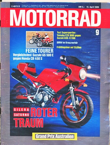 Motorrad 1989 roter - -,