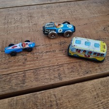 Antik, Blechspielzeug, Auto, Bus, Rennauto