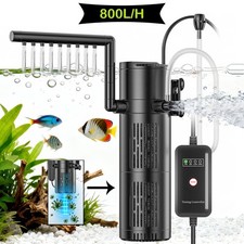 5-in-1 Aquarium Innenfilter mit UV Aquarium Filter Pumpe Einstellbarer 800 L/H