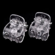20 Haarklammern Mini Haarspangen Orchideen Clip Pflanzenclips transparent