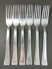 6 mittelgroße Menü Gabeln