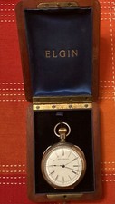 Absolute Rarität Elgin Doctors Watch von 1882 mit Zentralsekunde in Originalbox!