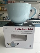 Kitchen Aid Mixer Keramik Teigschüssel, hell, eisblau, Aufsatz Zubehör Kanne