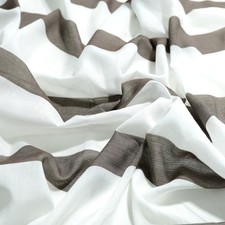 Vorhangstoff Landhaus Store Gardinenstoff Transparent als Meterware Braun