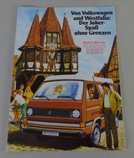 Prospekt / Broschüre VW Bus