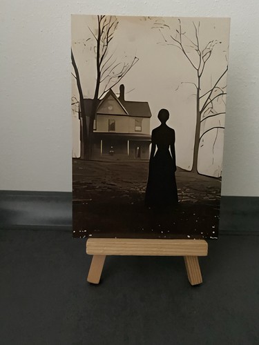 Postkarte motivkarte frau - postkarte,