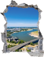 Wandtattoo düsseldorf skyline - düsseldorf,