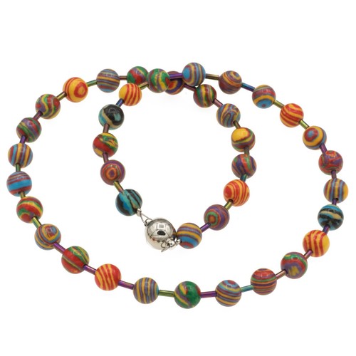 Kette mit synthetischem - mit,