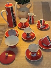 mokka service alt 50er Jahre DDR Freiberger Porzellan 17 Teile