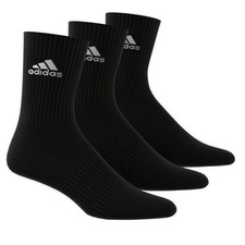 Adidas Herren Socken 3er Pack Sport Freizeit Crew Socks Set AA2298 Schwarz 43-46
