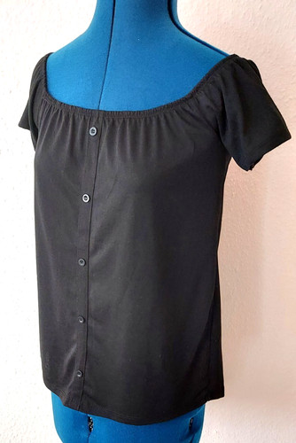 Shirt carmenbluse schwarz - shirt, s